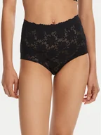 Majtki damskie - Selmark Figi klasyczne z wysokim stanem 10903 Czarny - miniaturka - grafika 1