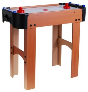 Cymbergaj dla dzieci Air Hockey Imitacja drewna + Stół z płyty MDF + Dmuchawy powietrzne + Grzybki Krążki - Cymbergaj - miniaturka - grafika 1