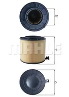 Filtry powietrza - Filtr powietrza Mahle LX 4406 - miniaturka - grafika 1