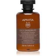 Szampony do włosów - Apivita Apivita Dandruff - szampon przeciwłupieżowy na łupież tłusty 250ml - miniaturka - grafika 1