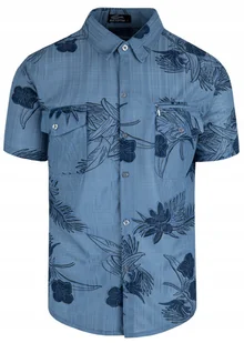 KOSZULA MĘSKA HAWAJSKA W PALMY KWIATY A2 NIEBIESKA LUŹNA XXXXL - Koszule męskie KOSZULA MĘSKA HAWAJSKA W PALMY KWIATY A2 NIEBIESKA LUŹNA XXXXL - Koszule męskie - miniaturka - grafika 1