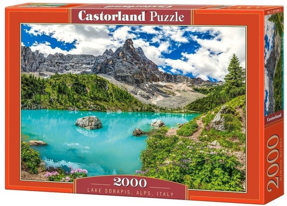 Puzzle 2000 Lake Sorapis, Alps, Italy CASTOR