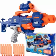 Zabawki militarne - Wyrzutnia półautomatyczna na strzałki miękkie typu nerf na baterie - miniaturka - grafika 1
