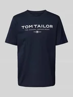 Koszulki męskie - T-shirt o kroju regular fit z czystej bawełny z nadrukiem z logo - miniaturka - grafika 1
