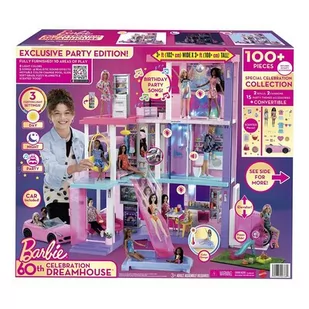Barbie Domek Dla Lalek Dreamhouse Deluxe Zestaw + 2 Lalki 60 Rocznica - Domki dla lalek - miniaturka - grafika 2