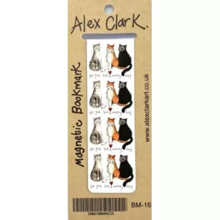 Alex Clark Zakładka do książki BM16 3 różne koty - Zakładki do książek - miniaturka - grafika 1