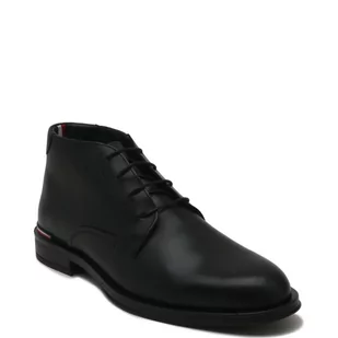 Tommy Hilfiger Skórzane półbuty CORE RWB HILFIGER LTH L BOOT - Półbuty męskie - miniaturka - grafika 1
