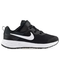 Buty dla dziewczynek - Nike Buty Revolution 6 DD1095-003 - czarne - miniaturka - grafika 1