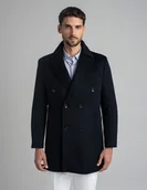 Płaszcze męskie - Płaszcz dwurzędowy sortino granatowy - miniaturka - grafika 1