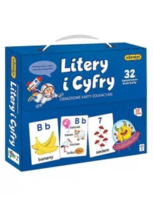 Adamigo Gra Litery i Cyfry obrazkowe karty edukacyjne 5_798289 - Gry planszowe - miniaturka - grafika 2