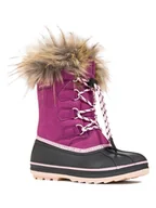 Kozaki damskie - Kimberfeel Kozaki zimowe "Bengal" w kolorze czarno-różowym - miniaturka - grafika 1