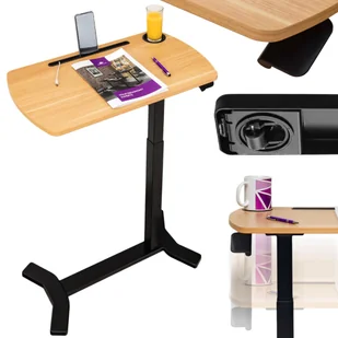 Regulowany Stolik Przyłóżkowy na Kółkach Spacetronik Buddy czarny, drewno - Inne akcesoria audio-wideo Regulowany Stolik Przyłóżkowy na Kółkach Spacetronik Buddy czarny, drewno - Inne akcesoria audio-wideo - miniaturka - grafika 1