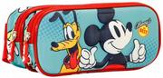Piórniki - Piórnik saszetka tuba podwójna 3D Myszka Miki Mickey Pluto - miniaturka - grafika 1