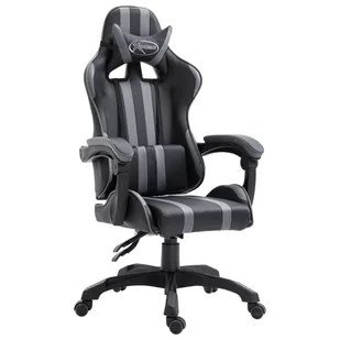 Fotel gamingowyVIDAXL, szary, 125x68,5x68 cm - Fotele gamingowe - miniaturka - grafika 1