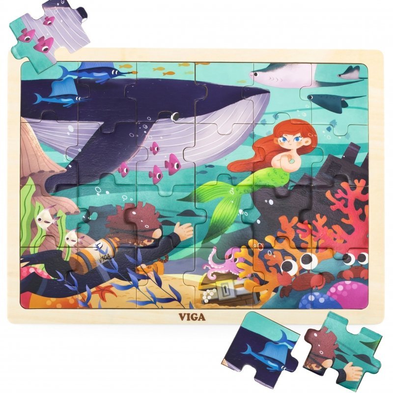 DLA DZIECI DREWNIANE PUZZLE UKŁADANKA