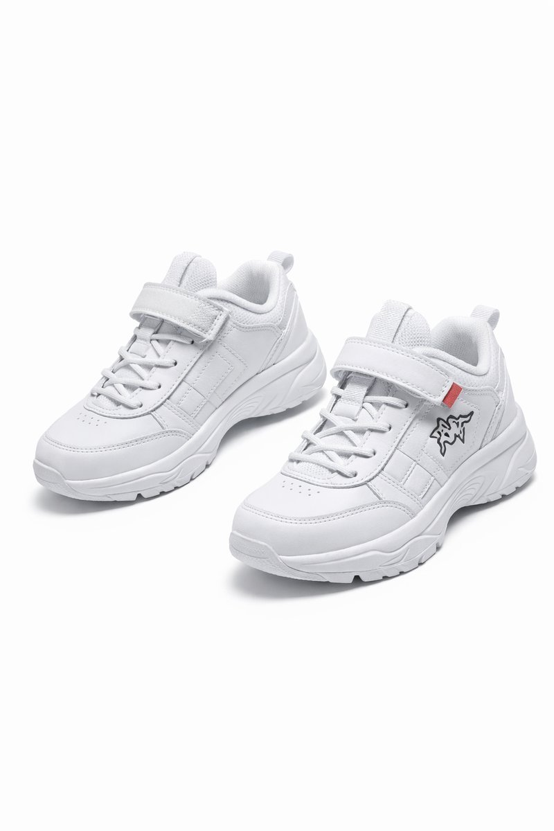 KAPPA RAVE NC BUTY DZIECIĘCE SPORTOWE SZARE NA RZEPY Z LOGO 25 1I4A