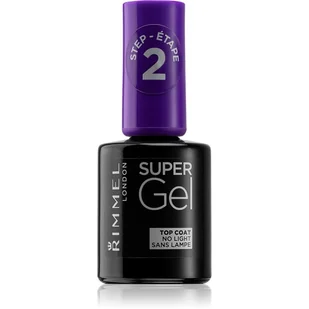 Rimmel Super Gel Top Coat lakier utrwalający "12 ml" bezbarwny - Lakiery do paznokci - miniaturka - grafika 1