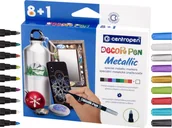 Przybory szkolne - Centropen Marker do dekorowania 2737 Metallic 9 kolorów - miniaturka - grafika 1