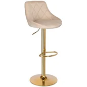 Taborety i hokery - Hoker EHOKERY Cydro Gold Beżowy - miniaturka - grafika 1