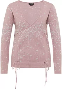 myMo at night Damski sweter z dzianiny, Mauve srebrny, M-L - Swetry damskie - miniaturka - grafika 1
