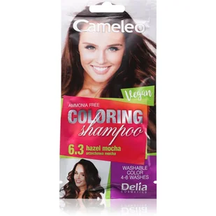 DELIA Cosmetics Cameleo Szampon koloryzujący 6.3 Orzechowa Mocha 40ml - Farby do włosów i szampony koloryzujące - miniaturka - grafika 1