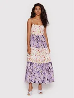 Sukienki - Desigual Sukienka letnia Estrella 22SWVW26 Fioletowy Regular Fit - miniaturka - grafika 1
