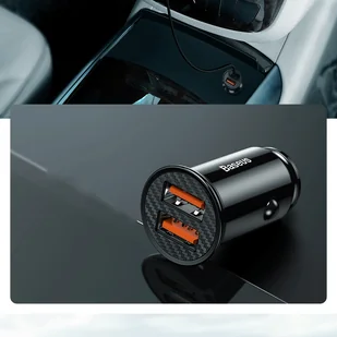Baseus 5w1 elektrycznie zamykany uchwyt samochodowy bezprzewodowa ładowarka Qi 10 W + ładowarka samochodowa + 2 mocowania + kabel micro USB srebrny (WXHW01-B0S) - Ładowarki samochodowe - miniaturka - grafika 14