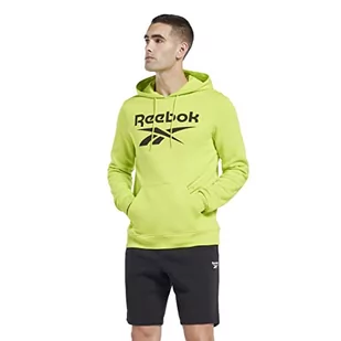 Reebok Męska bluza z logo, kwasowo-żółta, L, Kwas żółty, L - Bluzy męskie - miniaturka - grafika 1