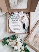 Pamiątka Chrztu Świętego - KARTKA NA CHRZEST anioł stróż pamiątka chrztu chłopca - miniaturka - grafika 1