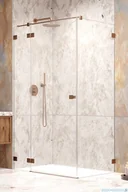 Kabiny prysznicowe - Radaway Essenza Pro Brushed Copper Kdj kabina 80x90 cm lewa szczotkowana miedź 10097080-93-01L/10098090-01-01 - miniaturka - grafika 1