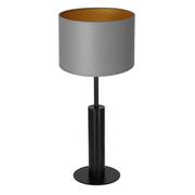 Lampy stojące - Luminex Table lamps 3679 Lampa stołowa lampka 1x60W E27 czarny/szary/złoty - miniaturka - grafika 1