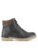 Botki męskie - Mustang Trzewiki 4142-602 Szary - miniaturka - grafika 1