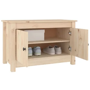 Lumarko Szafka na buty, 70x38x45,5 cm, lite drewno sosnowe - Szafki na buty - miniaturka - grafika 5