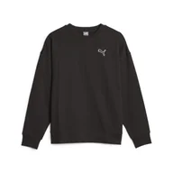 Bluzy damskie - Damska bluza dresowa BETTER ESSENTIALS PUMA Black - miniaturka - grafika 1