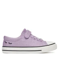 Buty dla dziewczynek - Trampki DeeZee CSS20377-70 Fioletowy - miniaturka - grafika 1