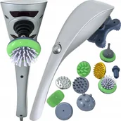 Masażery - Masażer ręczny Do Masażu karku pleców ciała wibracyjny masujący 11 końcówek - miniaturka - grafika 1