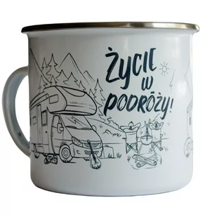 Kubek emaliowany - Życie w podróży! - TravelSet - Kubki - miniaturka - grafika 1