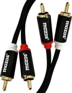 Kable komputerowe i do monitorów - Kabel Mozos RCA Cinch x2 - RCA Cinch x2 1m czarny - miniaturka - grafika 1