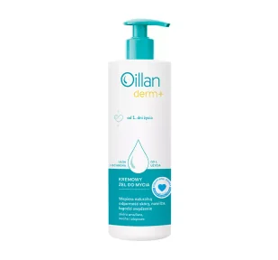 Oillan Derm+ Kremowy żel do mycia 400 ml - Kosmetyki kąpielowe dla dzieci - miniaturka - grafika 1