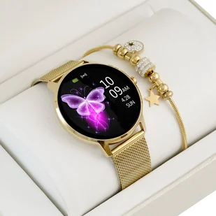 Rubicon złoty + bransoletka Pacific - Smartwatch - miniaturka - grafika 1