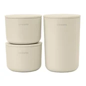 Pojemniki kuchenne - Brabantia 223501 - renew - zestaw 3 pojemników - soft beige kod: 22 35 01 - miniaturka - grafika 1