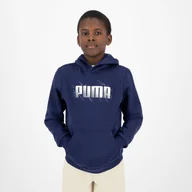 Bluzy dla dziewczynek - Bluza dziecięca Puma z kapturem - miniaturka - grafika 1