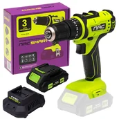 Wiertarko-wkrętarki akumulatorowe - NAC Wkrętarka akumulatorowa z udarem z akumulatorem 2 Ah i szybką ładowarką - miniaturka - grafika 1