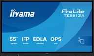 Monitory reklamowe i wyświetlacze - iiyama TE5513A-B1AG signage display Interaktywny płaski panel 138,7 cm (54.6") Wi-Fi 450 cd/m² 4K Ultra HD Czarny Ekran dotykowy Procesor wbudowany Android 18/7 - miniaturka - grafika 1