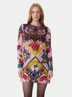 Sukienki - Versace Jeans Couture Sukienka codzienna 79HAO9P1 NS696 Kolorowy Slim Fit - miniaturka - grafika 1