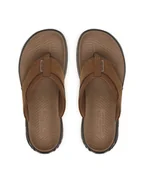 Klapki i japonki męskie - Skechers Japonki Street retro Jogger Sd 211359/BRN Brązowy - miniaturka - grafika 1