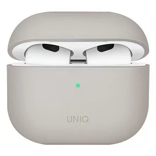 Apple Uniq Etui UNIQ Lino AirPods 3 Silicone beżowy/beige UNIQ534BEI - Akcesoria do słuchawek - miniaturka - grafika 1