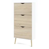 Szafki na buty - Szafka na buty w dekorze dębu Tvilum Oslo - miniaturka - grafika 1