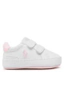 Buty dla dziewczynek - Polo Ralph Lauren Sneakersy Heritage Court Ii Ez Layette RL100733 Biały - miniaturka - grafika 1