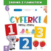Książki edukacyjne - Cyferki. Zapisuj i zmazuj - miniaturka - grafika 1